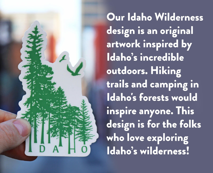 Idaho Wilderness Wood Sticker