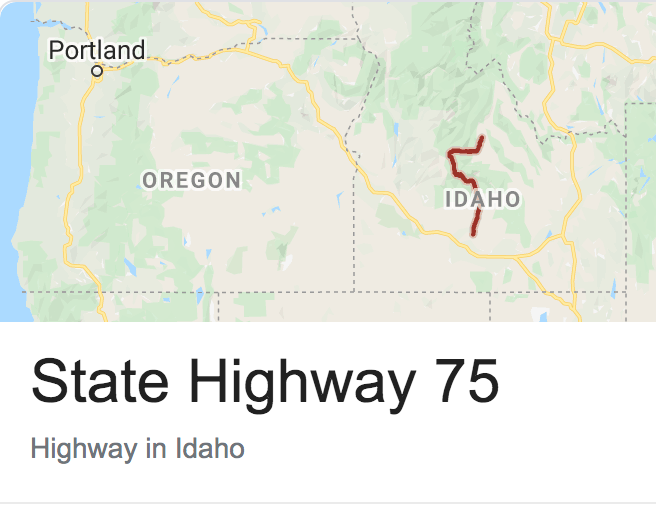 Idaho Highway 75 Sticker