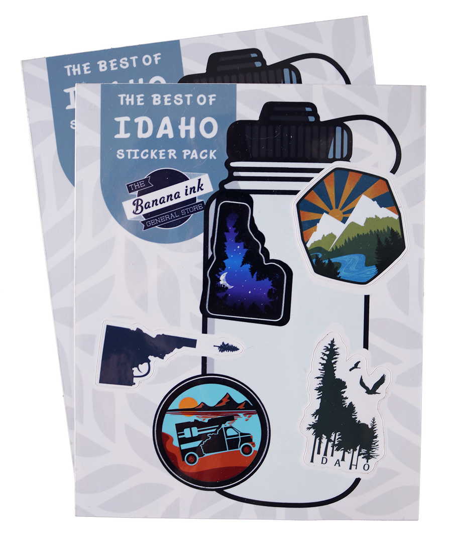 Idaho Rv Sticker BANANA ink - Best of Idaho Sticker Sheet