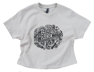 Boise Pennant Ladies Boxy Tee