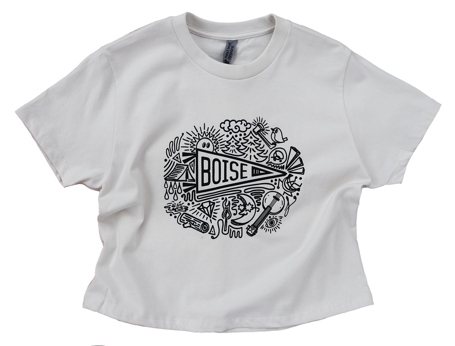 Boise Pennant Ladies Boxy Tee
