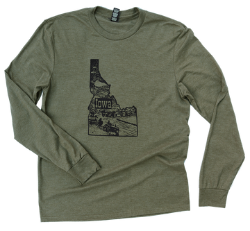 F+F Iowa Mens Long Sleeve Tee