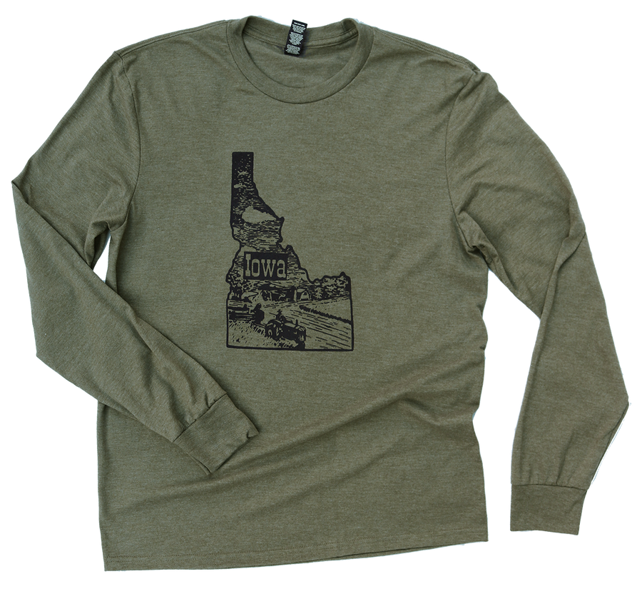 F+F Iowa Mens Long Sleeve Tee