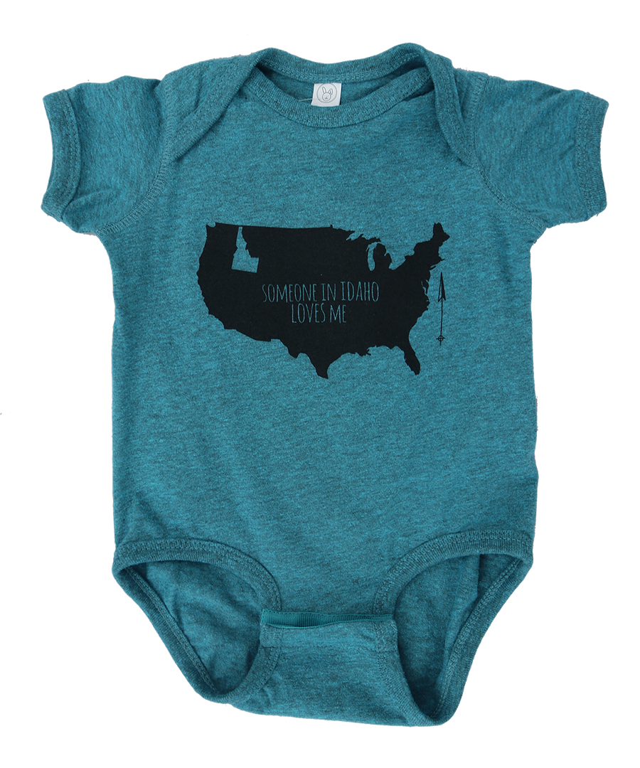 F+F Someone Loves Me Baby Onesie