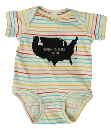 F+F Someone Loves Me Baby Onesie