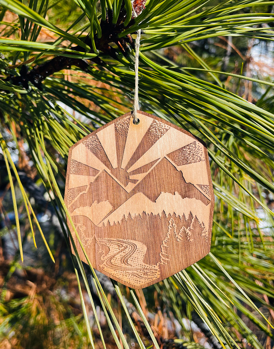 Idaho Mountains Ornament