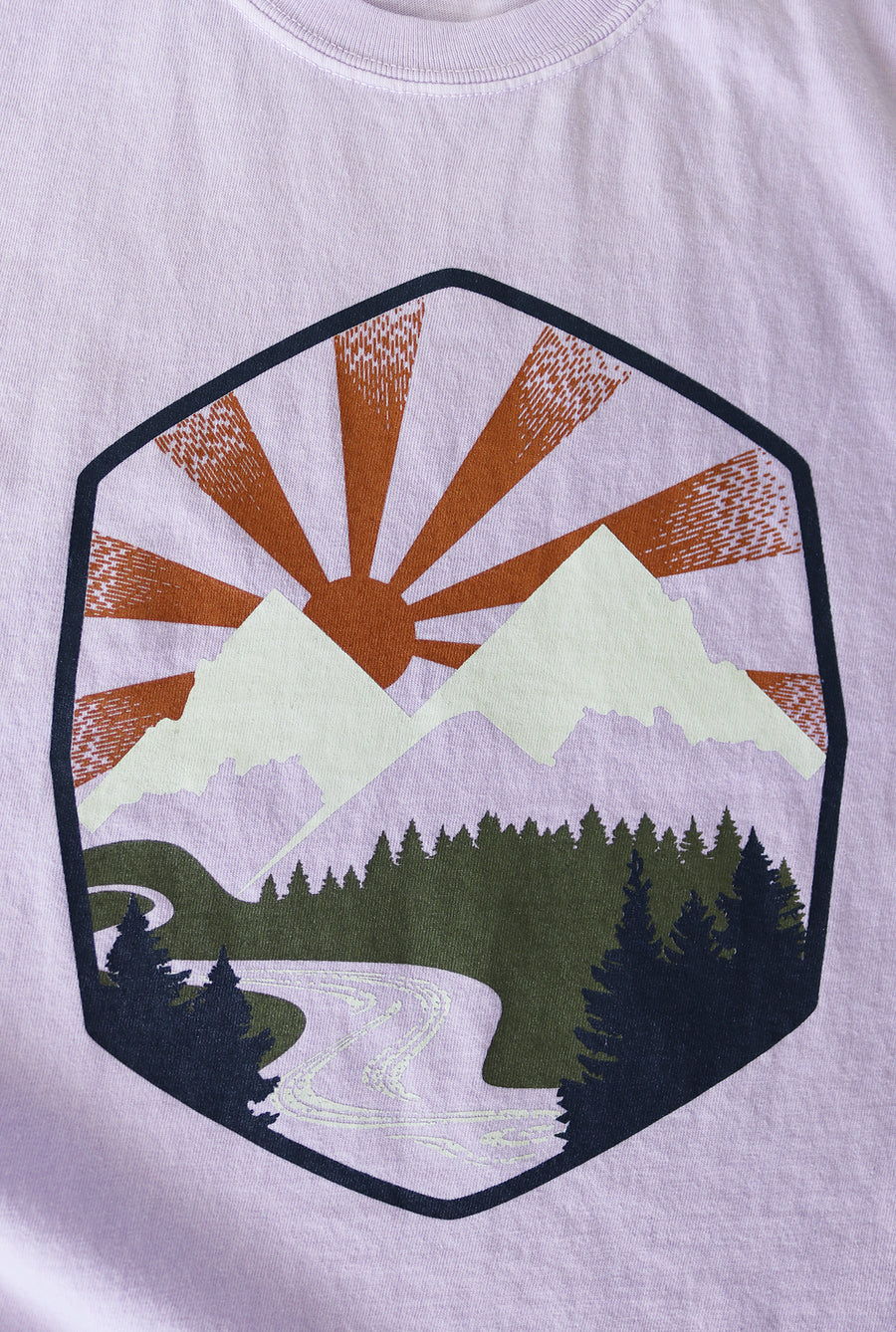 Idaho Mountain Ladies Crop Tee