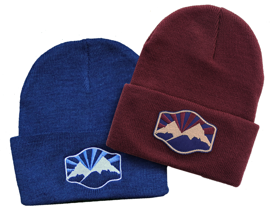 Idaho Mountains Foldover Beanie