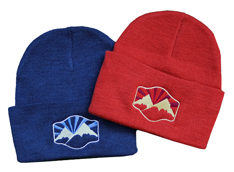 Idaho Mountains Foldover Beanie