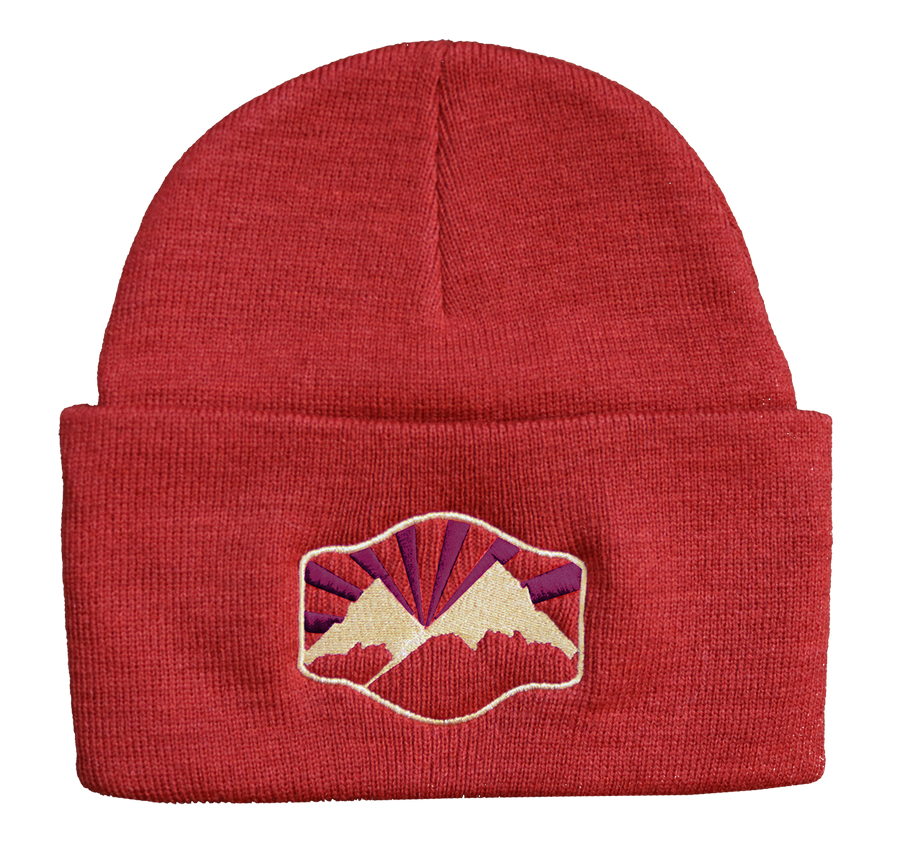 Idaho Mountains Foldover Beanie