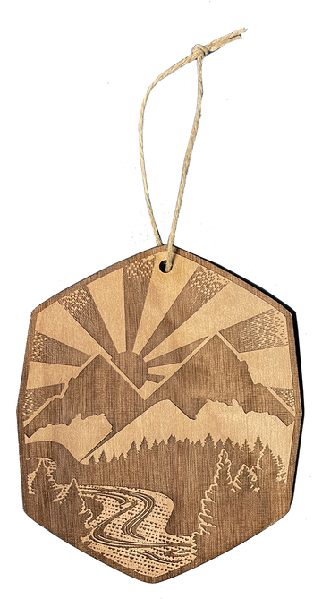 Idaho Mountains Ornament
