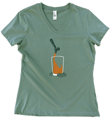 Idaho Beer Tour Ladies V Tee