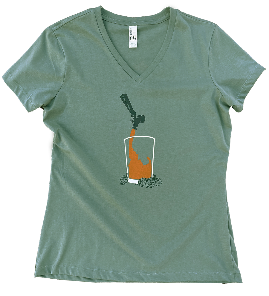 Idaho Beer Tour Ladies V Tee