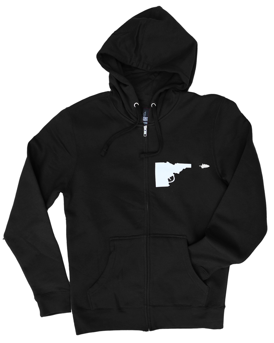 Idaho Tree-Gun Zip Sweatshirt