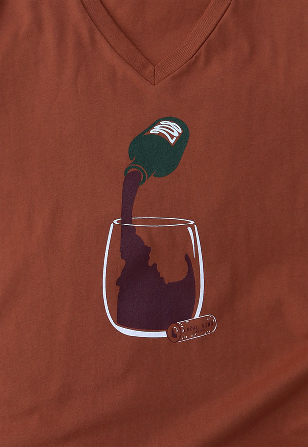 Idaho Vino Ladies V Neck Tee