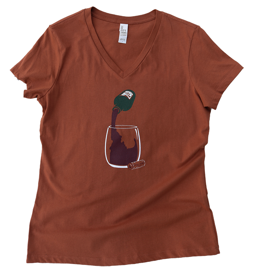 Idaho Vino Ladies V Neck Tee