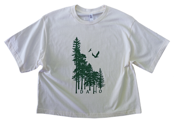 Idaho Wilderness Ladies Crop Tee