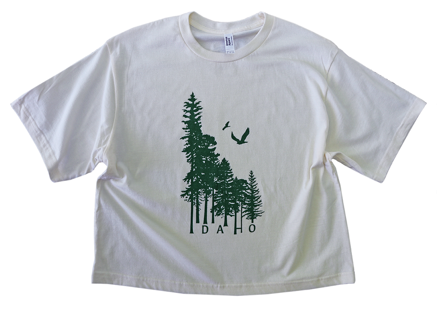 Idaho Wilderness Ladies Crop Tee