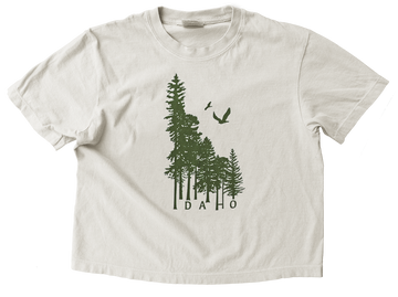 Idaho Wilderness Ladies Crop Tee