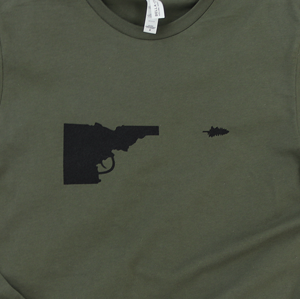 Idaho Tree-Gun Mens Long Sleeve Tee