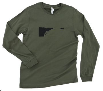 Idaho Tree-Gun Mens Long Sleeve Tee