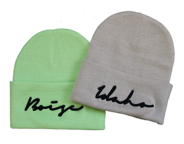 Idaho & Boise Script Beanie