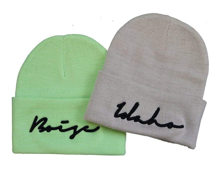 Idaho & Boise Script Beanie