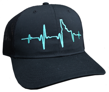 Heartbeat EKG Idaho Ball Cap