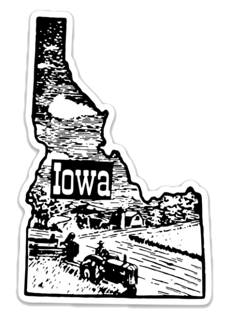 F+F Iowa Sticker