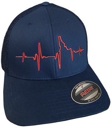 Heartbeat EKG Idaho Flex Fit Hat